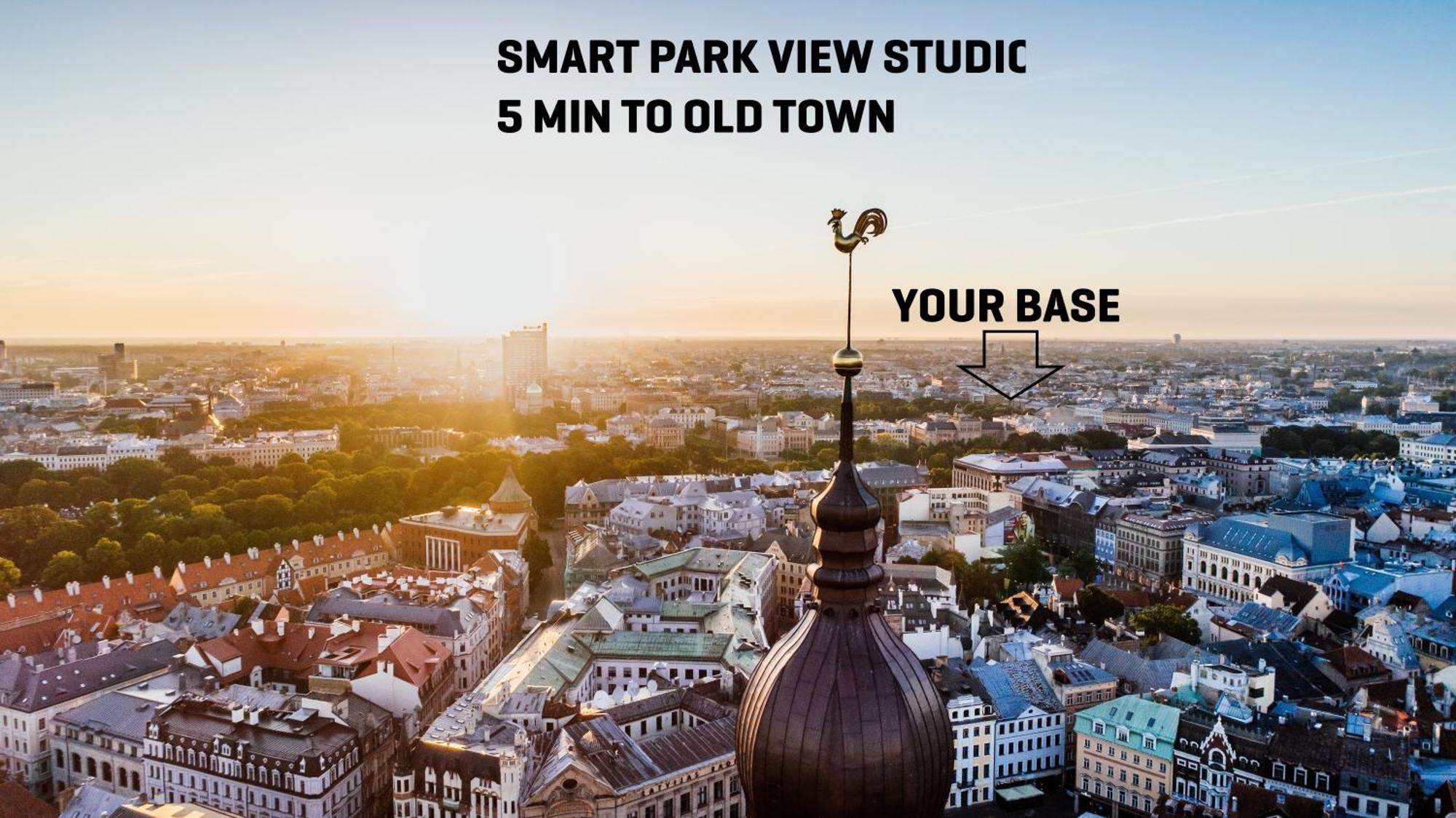 Smart Park View Studio In Heart Of Riga 5 Min To Old Town Luaran gambar